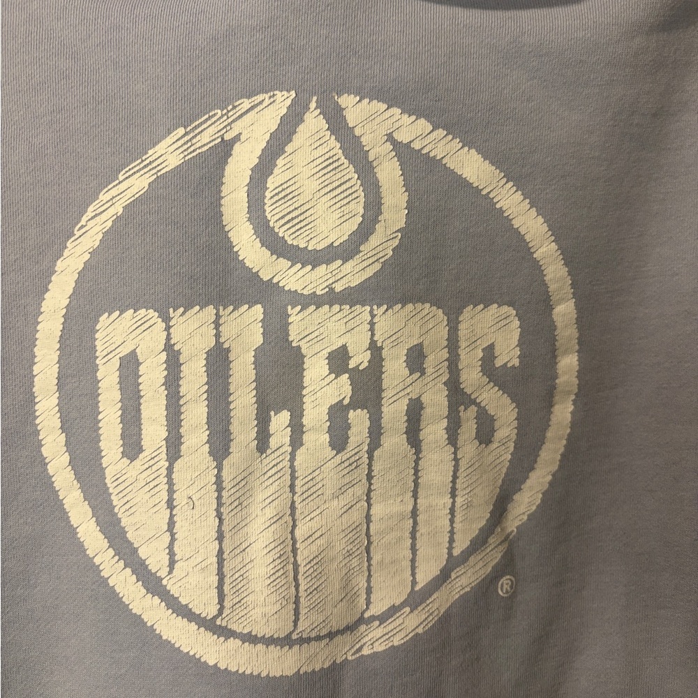 ZZ Fresh NHL Oilers hoodie in baby blue - Picture 3 of 6